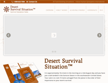 Tablet Screenshot of desertsurvival.com